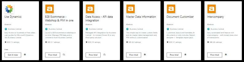 Apps de Abakion en Microsoft Marketplace