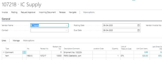 Automated order changes across companies