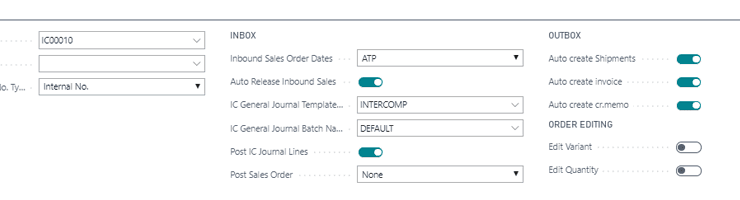 Automated posting of the Intercompany journal