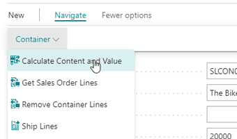 Calculate totals of a container