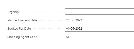 Change shipment date