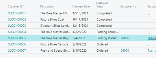 Container Management in Dynamics 365 Business Central