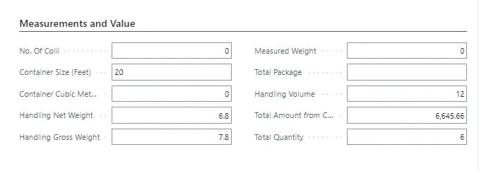 Calculate totals of a container