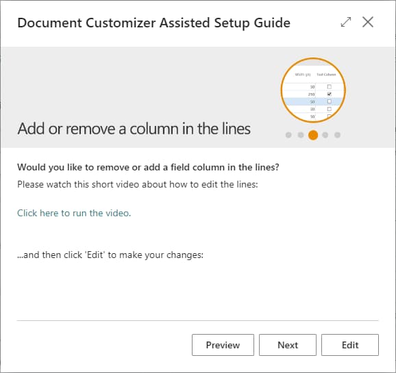 Steps of Assisted Setup