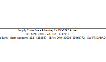 Payment information