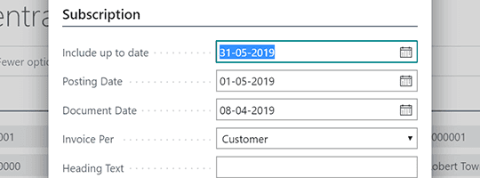 Bulk invoice creation