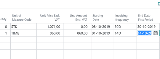 Flexible subscription schedules