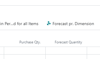 Forecast by Dimension