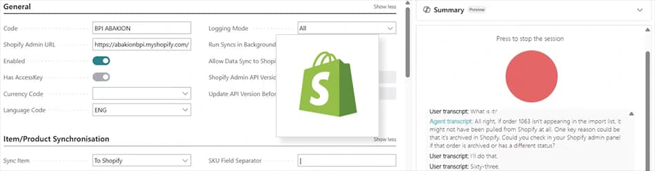 Shopify Connector for Microsoft Dynamics 365 Business Central