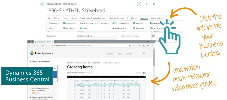 Use Dynamics para Microsoft Dynamics 365 Business Central