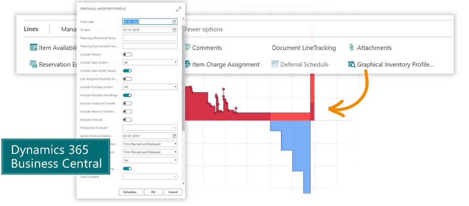 Graphical Inventory Profile for Microsoft Dynamics 365 Business Central