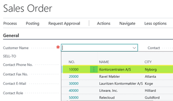 2. Select the Customer