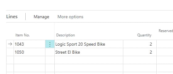 Rental Items with Serial Numbers