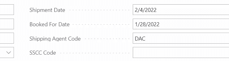 Change shipment date