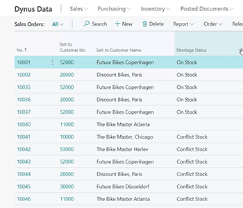 Shortages on Sales Orders in Dynamics 365 Business Central