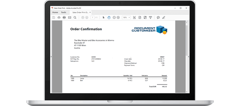 Document Customizer, Business Central app from Abakion