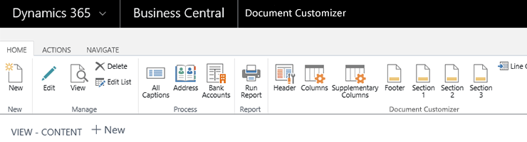 Document customization for Dynamics 365 Business Central
