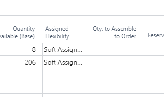 Soft reservations and assignments of items in Dynamics 365 Business Central