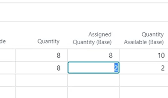 Change assigned quantities on Sales Orders in Dynamics 365 Business Central