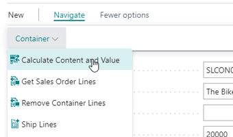Calculate totals of a Container in Dynamics 365 Business Central