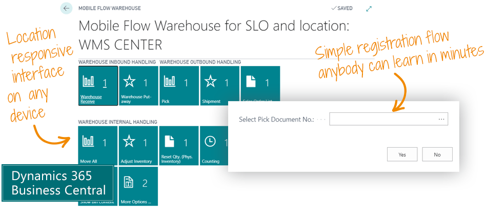 Warehouse Mobile for Microsoft Dynamics 365 Business Central