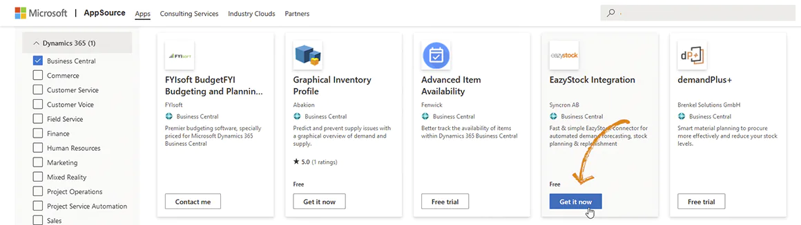 Apps for Business Central on Microsoft AppSource