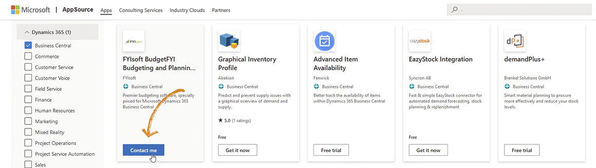 Apps for Business Central on Microsoft AppSource