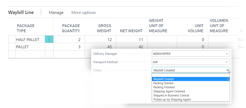 Manage Shipping with Waybills in Microsoft Dynamics 365 Business Central
